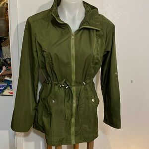Angvns belted rain coat women’s Small
